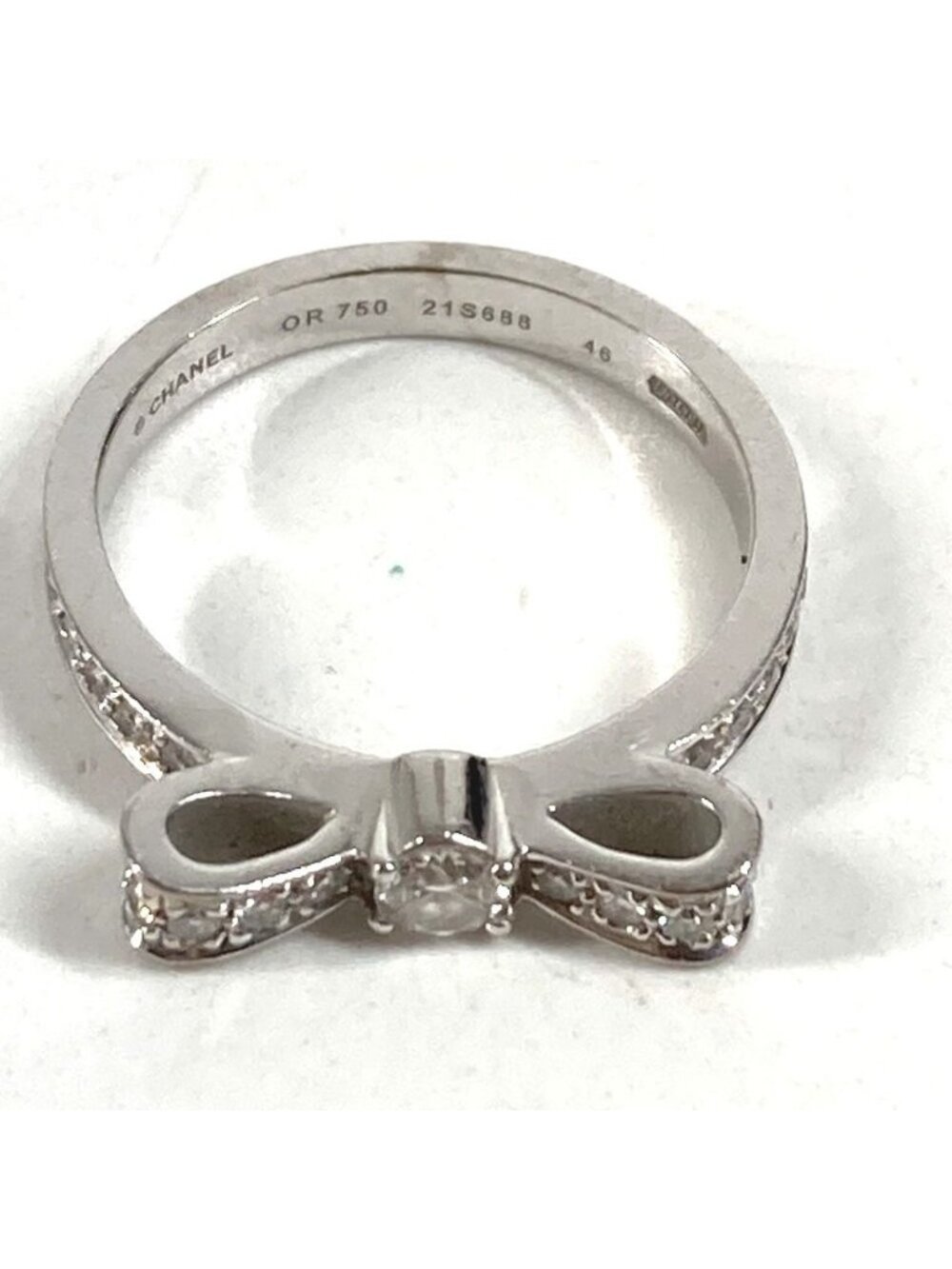 Chanel Ring Ribbon Diamond Silver - Picture 6 of 11